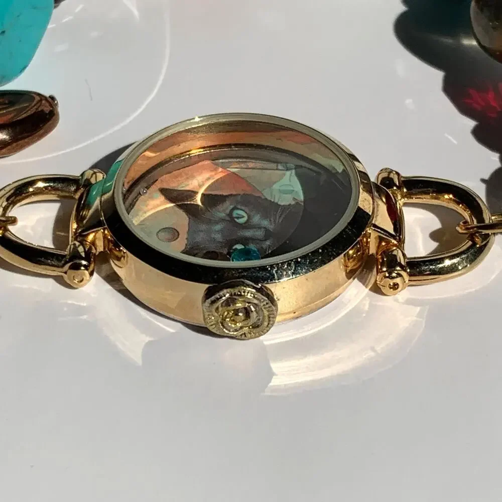 Whimsical Black Cat Bracelet | Handmade Upcycled Jewelry